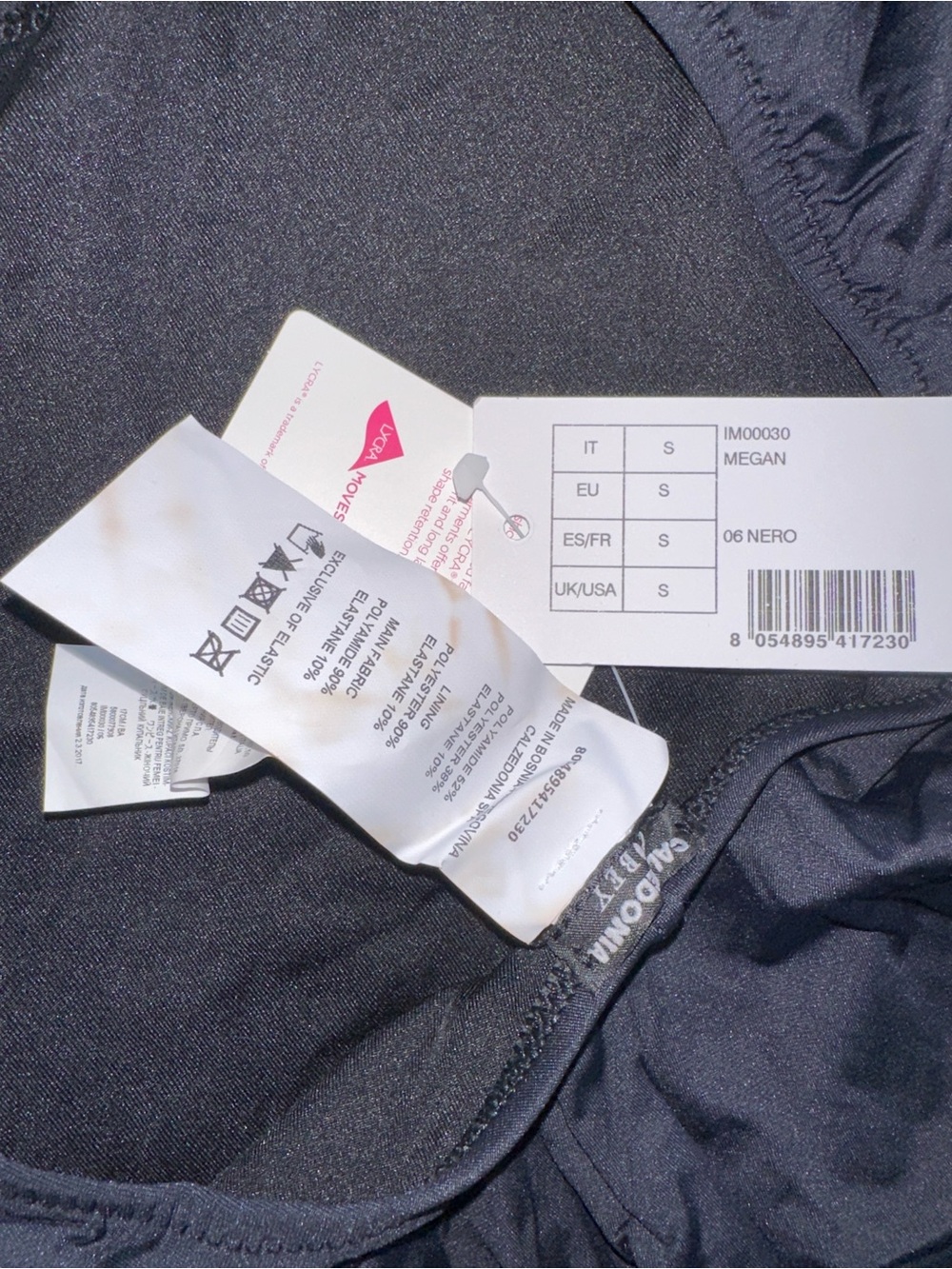 Calzedonia Black Swimming suite one piece small